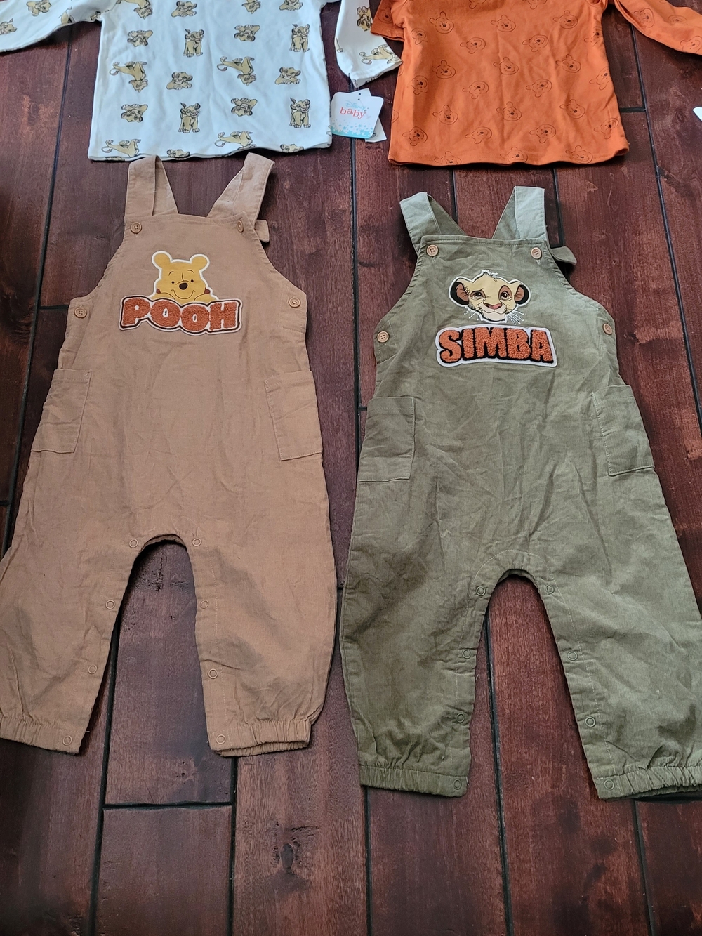 Disney Simba/Winnie The Pooh Overall Set Lot(2) Size 24 Months NWT - Picture 3 of 16